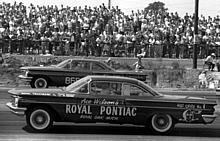 Pontiacs have been winning on drag strips since the days of the Super Duty V-8s and the original GTO. Jim Wangers won Top Stock Eliminator at the 1960 U.S. Nationals driving a Pontiac Catalina.